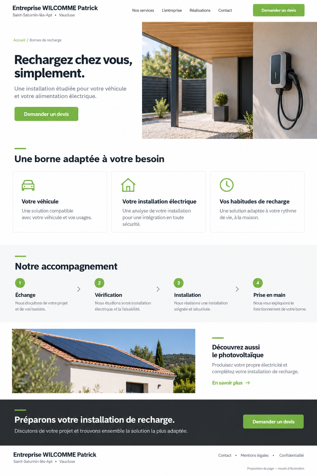 Illustration : Bornes de recharge