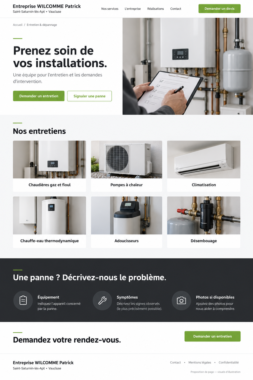 Illustration : Entretien & dépannage