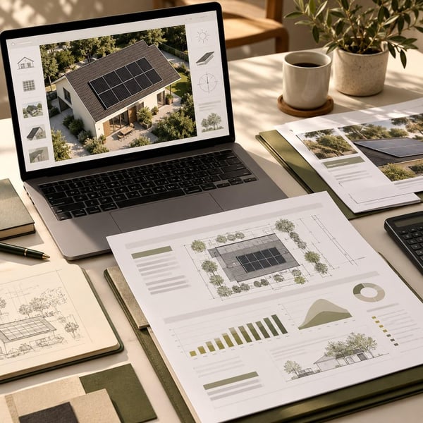 Illustration : présentation illustrative d’une étude solaire